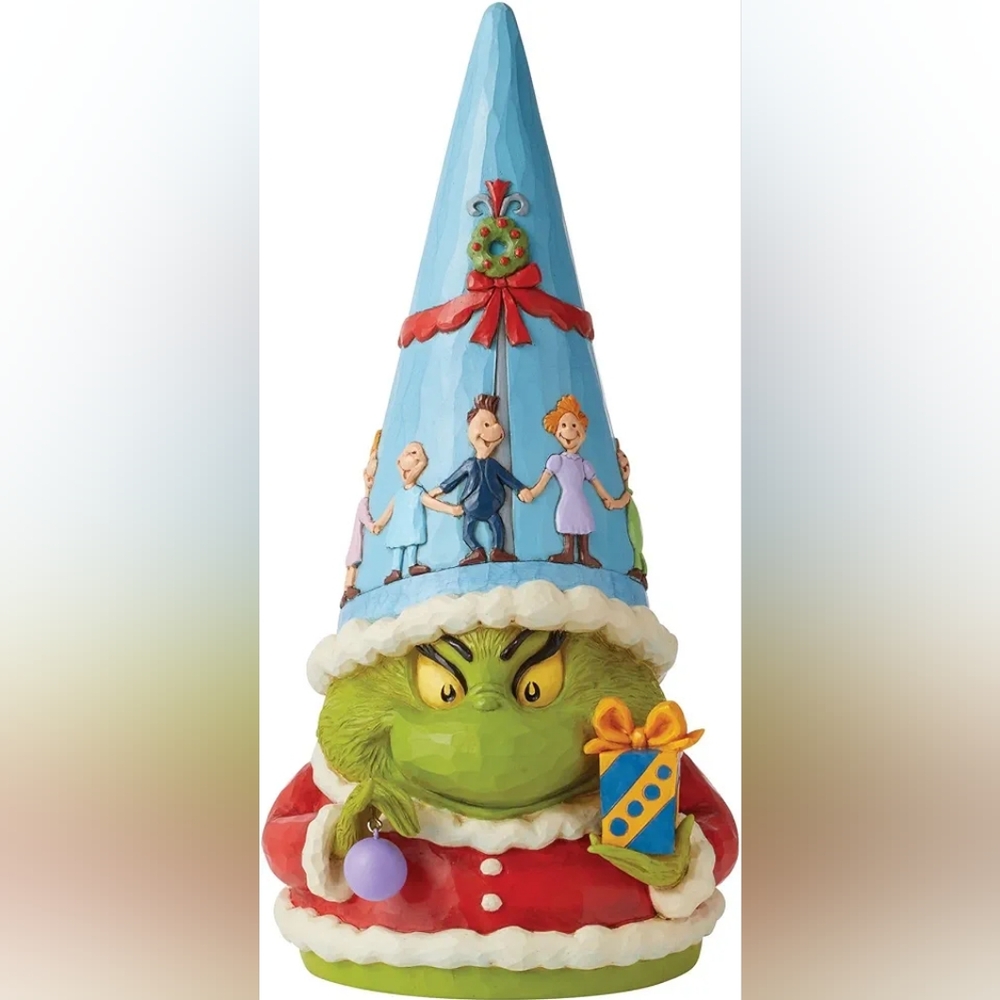 NIB.  Jim Shore Dr Seuss LARGE Grinch Gnome #6010773